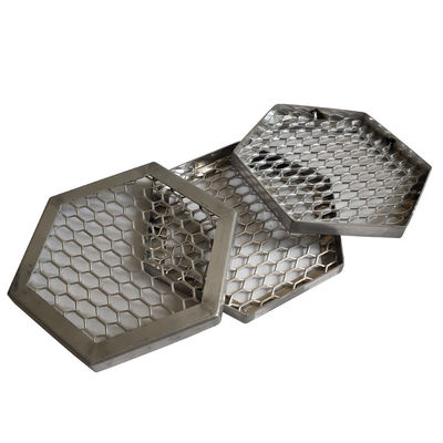 Metal Ceiling Expanded Metal Mesh Raised / Flattened  For Decoration