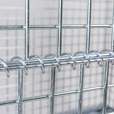 Collapsible Wire Mesh Storage Cages Q235B Steel Customized Color Powder Coated