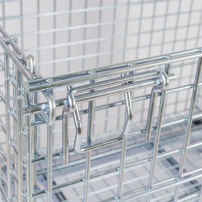 Supermarket Wire Mesh Storage Cages 500-1800 Kg Capacity 4.8~6.2 Mm Wire Dia