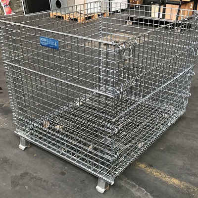 Metal Container Q235 2000kg Wire Mesh Storage Cages