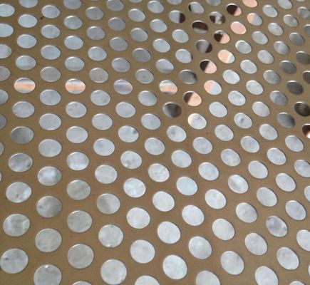 Round Hole 24 Gauge 72" Perforated Mesh Screen
