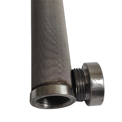 3μM Sintered Metal Filter Cartridge For Liquid Solid Separation