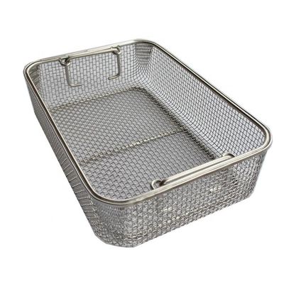 Square Hole 0.64mm Wire Mesh Fruit Bowl Electrolytic Polishing