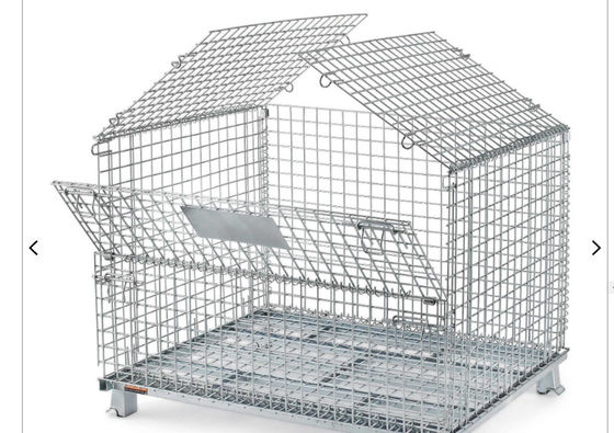 Customized Large Foldable 1500kg Wire Mesh Storage Cages Odm