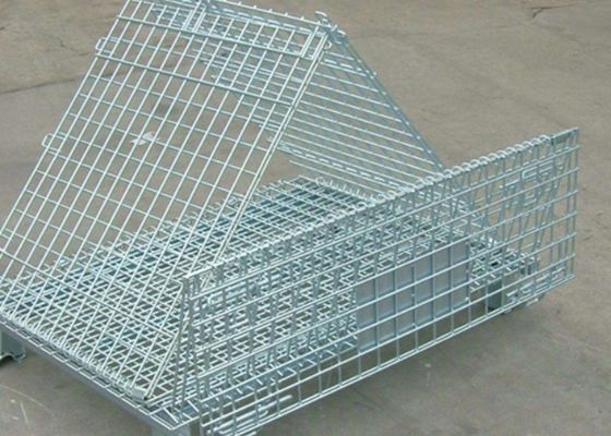 Folded Metal Frame 5.6mm Wire Container Storage Cages Stout Stainless Steel