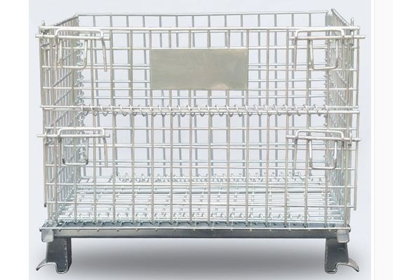 Folded Metal Frame 5.6mm Wire Container Storage Cages Stout Stainless Steel